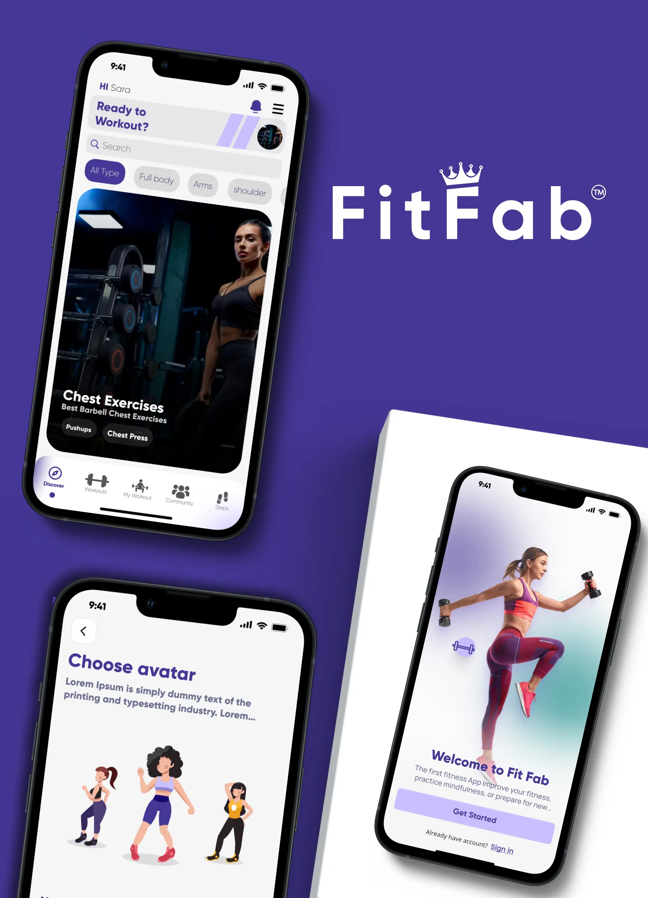 UI/UX mobile app design portfolio project